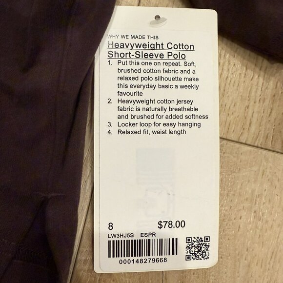 lululemon Heavyweight Cotton Short-Sleeve Polo - Picture 3 of 3